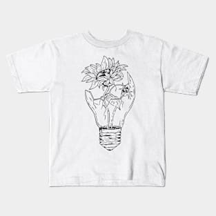 sunflower art Kids T-Shirt